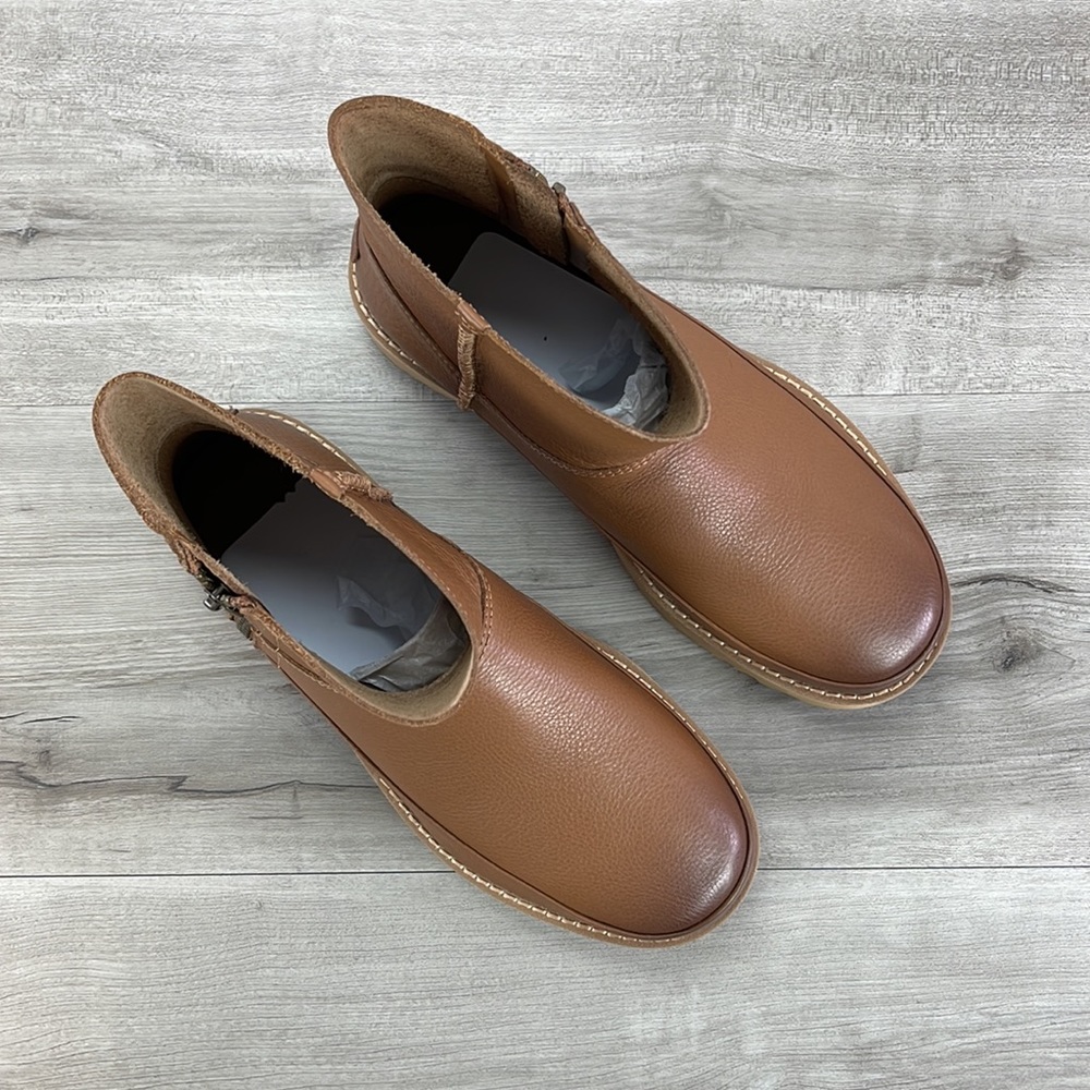 🌿UGG🌿 W DECONSTRUCTED CHESTNUT MINI ZIP BOOTS - Picture 4 of 14